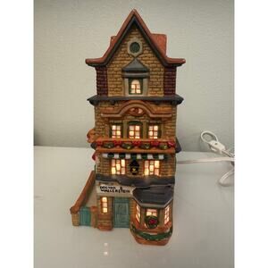 Unbranded christmas village light up house "Doctor B Wallerstein"
